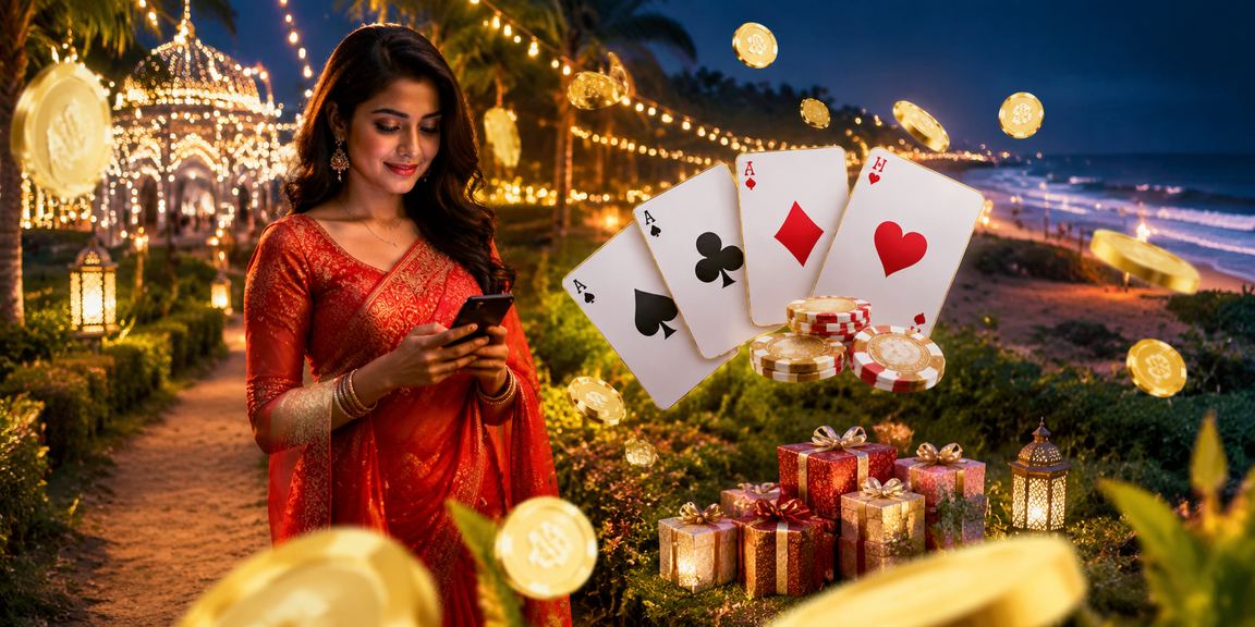 কক্সবাজারে পোকার গেম খেলছেন একজন বাংলাদেশি নারী